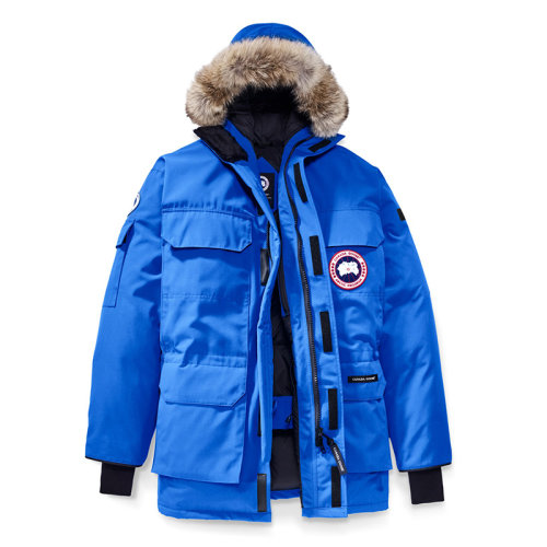 CANADA GOOSE/加拿大鹅   EXPEDITION系列 男士PBI蓝色连帽毛边防风派克大衣4565MPB-BLEU