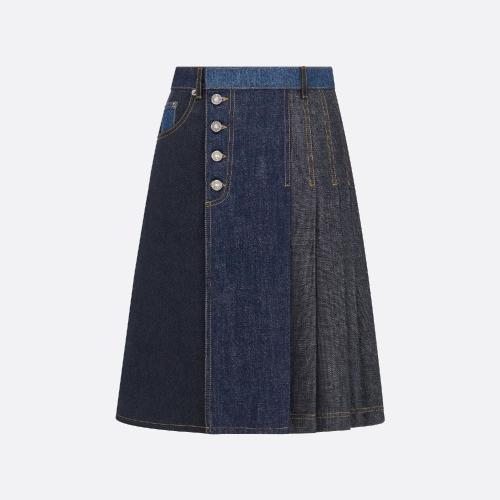  DIOR迪奥 22年秋冬 女士 半身裙 百褶裙 222J5_3510_X5889