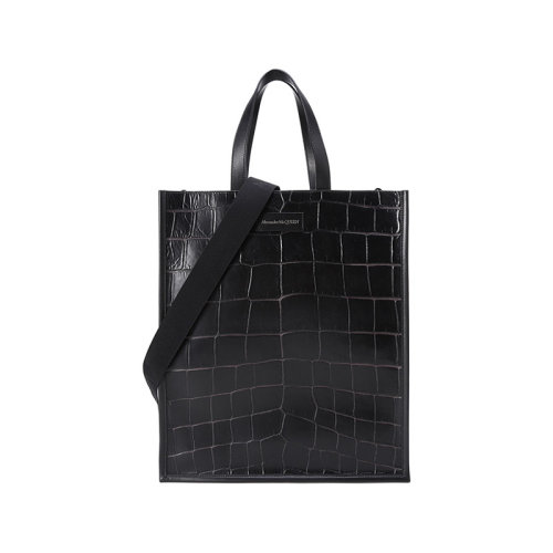 Alexander McQueen/亚历山大麦昆【22春夏新款】 男士皮革Edge手提单肩包 668591 1AAEV