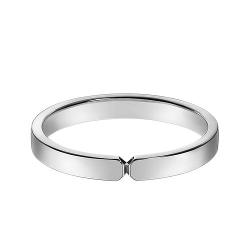 HERMES/爱马仕 经典Ever Kelly系列 小号950铂金结婚戒指H119862B