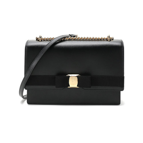 Salvatore Ferragamo/菲拉格慕 女士VARA系列中号牛皮单肩斜挎包 21I284