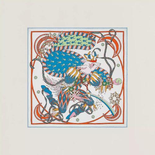  HERMES爱马仕 22年秋冬 女士 披肩 Gavroche 45 Le Sacre de lHiver H893925S 07