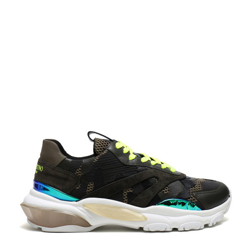 Valentino/华伦天奴 男士织物配皮系带运动鞋休闲鞋 SY2S0B05 MUX