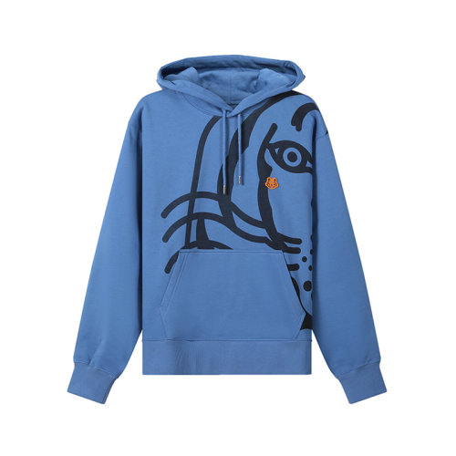 KENZO/高田贤三 男卫衣 男士K-tiger系列棉质加绒款连帽长袖卫衣运动衫 FB6 5SW305 4MO