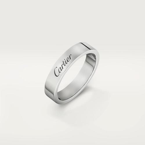  CARTIER 22年秋冬 女士 戒指 C de Cartier结婚对戒 铂金