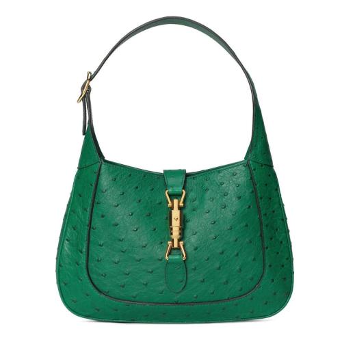  GUCCI古驰 22年秋冬 女士 Jackie 1961系列鸵鸟皮小号手袋 636709 EY00G 3120