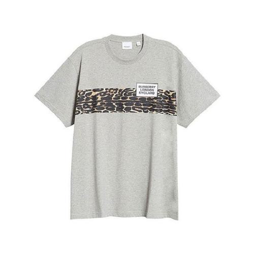  BURBERRY/博柏利 男士灰色棉质短袖T恤 80243691 PLFSX