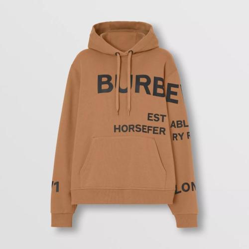  BURBERRY 22年秋冬 女士 Horseferry 印花棉质宽松连帽衫 80489281