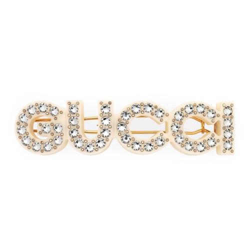  GUCCI古驰 22年秋冬 女士 水晶“Gucci”发夹 657510 I6325 8518