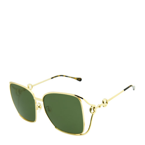 GUCCI/古驰  经典 马衔扣  金属 大框 多色 渐变片 时尚 百搭 轻盈 复古 太阳镜 墨镜 镜框框架  GG1020S 61mm GUCCI(古驰）