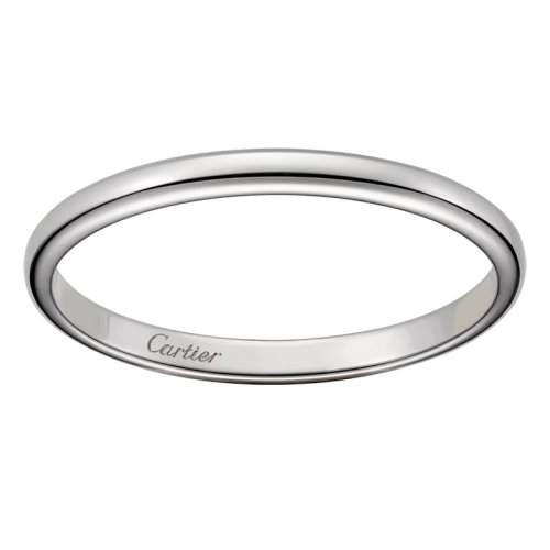 CARTIER/卡地亚 950铂金经典简约大气 1895结婚求婚订婚对戒戒指  B4078000
