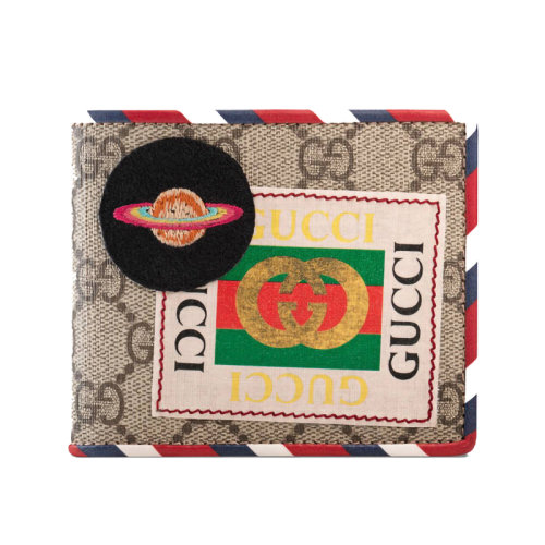 GUCCI/古驰 贴片老花短款 帆布/配皮 钱包473905K9GQT  be