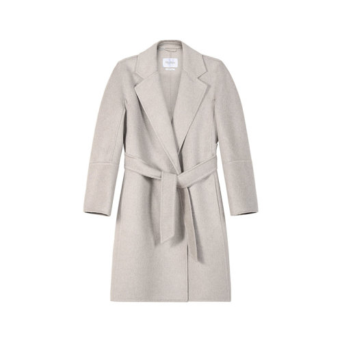 MaxMara/麦丝玛拉【22春夏新款】女士山羊绒中长款大衣外套 10110621 KAKI