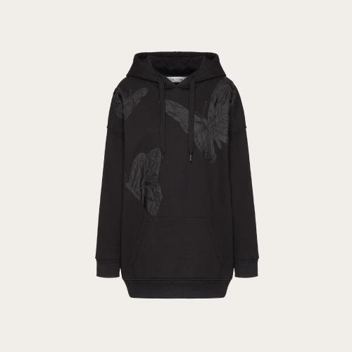  VALENTINO华伦天奴 22年秋冬 女士 卫衣 SWEAT-SHIRT BRODé EN JERSEY XB3MF14N6WB0NO