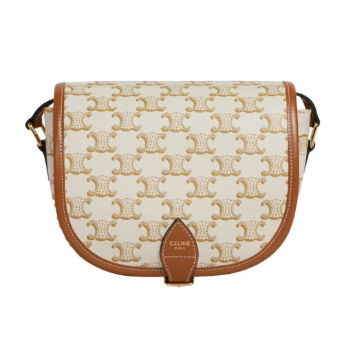 CELINE|赛琳 FOLCO TRIOMPHE帆布手袋 马鞍包