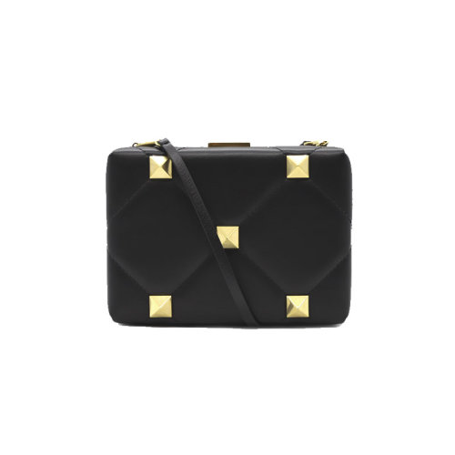 Valentino/华伦天奴 女士 女包 黑色皮革时尚手拿包 VW2B0I65BSF 0NO HJH0012BC