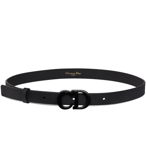 DIOR/迪奥 女士亚光黑色小牛皮腰带20毫米B0042SLLO_M989