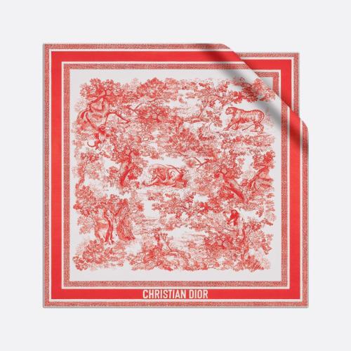  DIOR迪奥 22年春夏 女士 围巾 Carre Toile de Jouy Sauvage 15JOU090I602_C306