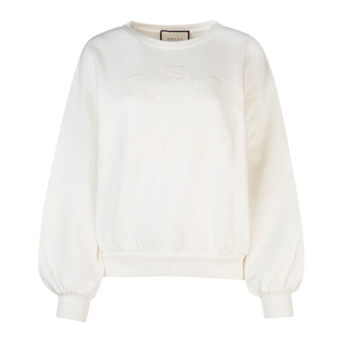 GUCCI 古驰 女装 服饰 白色圆领时尚休闲 女卫衣 562199