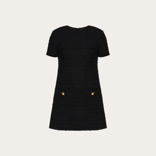  VALENTINO华伦天奴 22年秋冬 女士 连衣裙 ROBE EN TIMELESS BOUCLé 1B3VA0097B30NO