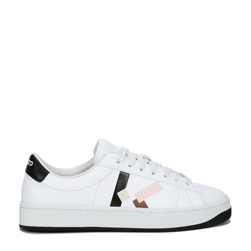 KENZO/高田贤三 女士皮革系带休闲运动鞋板鞋小白鞋 2SN172 L50