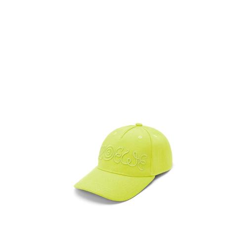  LOEWE罗意威 22年秋冬 男士 帽子 Logo cap in canvas K664P99X07-4801