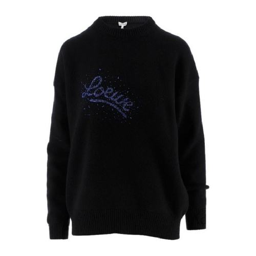  LOEWE/罗意威 女士黑色羊毛针织衫/毛衫 S540Y14K06 1100 PLFSX