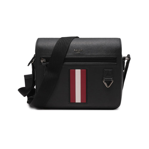 BALLY/巴利 【22秋冬新款】 男士Mythos系列防水再生牛皮单肩斜挎包邮差包条纹 MES