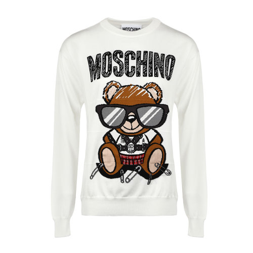 MOSCHINO/莫斯奇诺21新品嘻哈泰迪熊宽松女士针织衫/毛衣V093055011