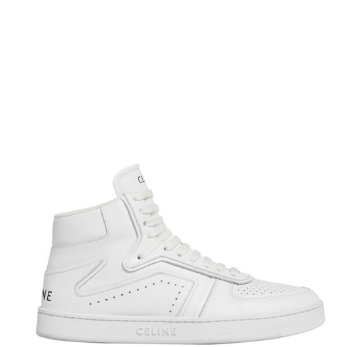 CELINE/赛琳 22年早春新款 CT-01系列 女士光学白色小牛皮革高帮运动鞋343183338C.01OP