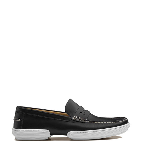 HERMES/爱马仕 22年秋冬新款 Ecume系列 男士黑色小牛皮混合风格驾驶软皮鞋乐福鞋H221954ZH01405