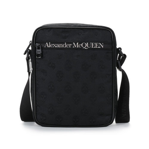 Alexander McQueen/亚历山大麦昆  男士织物单肩斜挎包信使包 632026 1AAAK