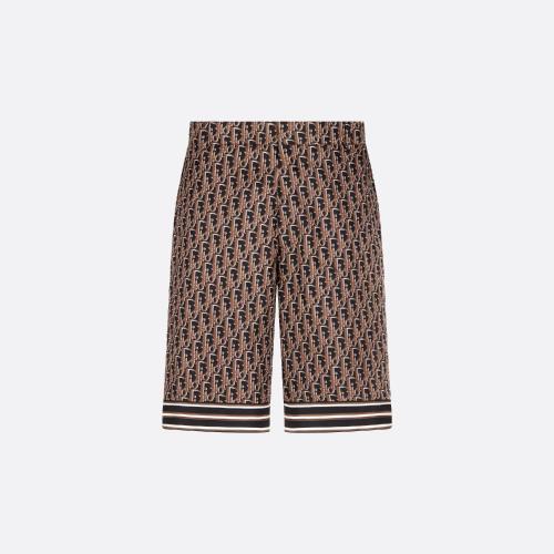  DIOR迪奥 22年秋冬 男士 休闲裤 Bermuda Dior Oblique Pixel 013C121A4751_C587