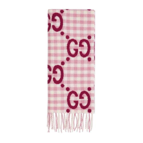  GUCCI古驰 22年秋冬 女士 GG提花羊毛围巾 644365 3GA69 5878