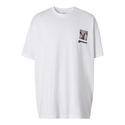 BURBERRY/博柏利 蒙太奇印花棉质宽松男士短袖T恤衫45637961