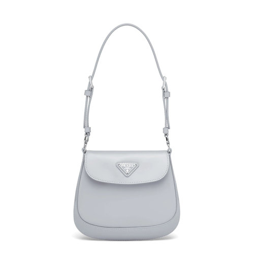 PRADA/普拉达 Cleo系列 经典女士迷你巴博蓝皮革磁扣翻盖单肩斜挎包1BH188_ZO6_F0591_V_HOM