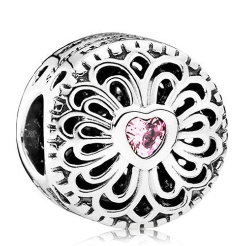 PANDORA/潘多拉 女士爱心花瓣锆石串饰  791955PCZ