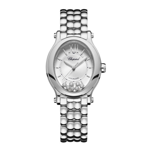  Chopard/萧邦  Happy Sport系列精钢自动机械女士镶钻腕表31X29毫米 278602-3002