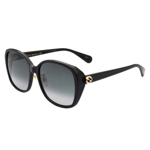 GUCCI/古驰 女士太阳镜 GG0371SK 57mm 复古摩登潮方圆形渐变色镜框渐变色镜片墨镜眼镜