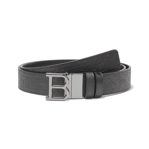 BALLY/巴利【22秋冬新款】男士皮革可裁剪B字搭扣板扣式双面皮带腰带3.5cm B 35 M SM