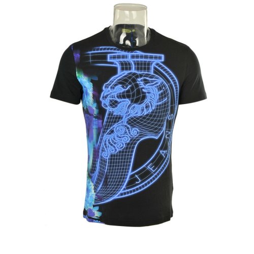 VERSACE JEANS COUTURE 男士印花棉质短袖T恤 B3GPA716 6161 899 PLFSX