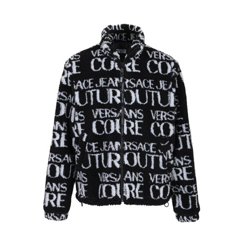 VERSACE/范思哲男士外套休闲简约潮流百搭褐色夹克上衣