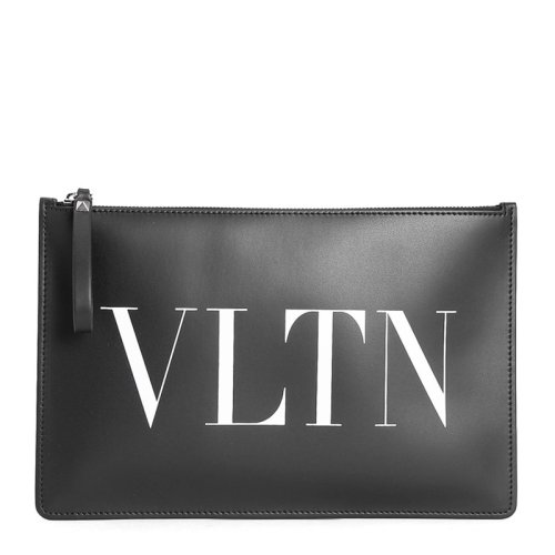  Valentino/华伦天奴 男士黑色皮革手拿包 VY2P0483 LVN 0NO PLSX