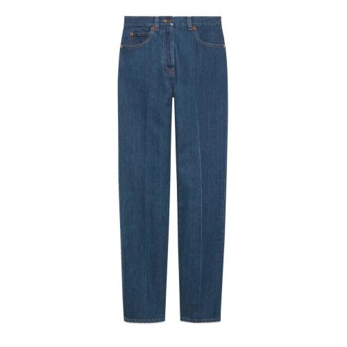  GUCCI古驰 22年秋冬 女士 直筒牛仔裤 666799 XDBQT 4759 预定商品2-6周发货