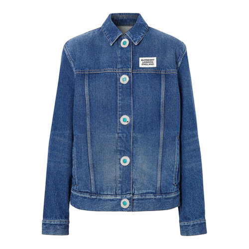 BURBERRY/博柏利 徽标嵌花重塑版牛仔夹克女士夹克8025250