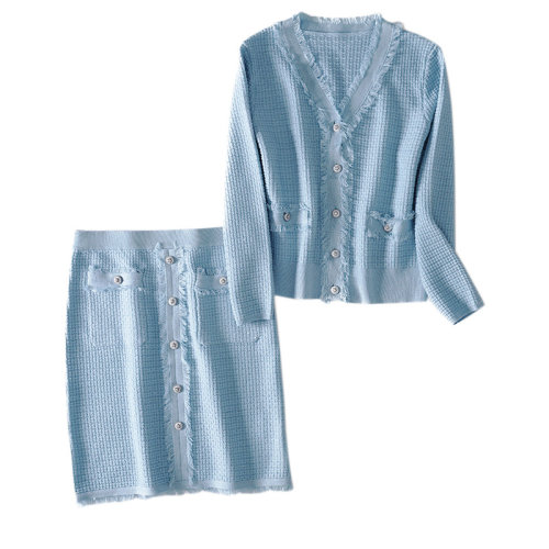 GeleiStory/GeleiStory秋新款女装两件套洋气减龄裙装 气质显瘦小香风上衣+包裙套装女士套装>女士职业套装