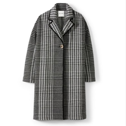 St.John/盛蔷毡羊毛格子针织外套女士夹克H611W51