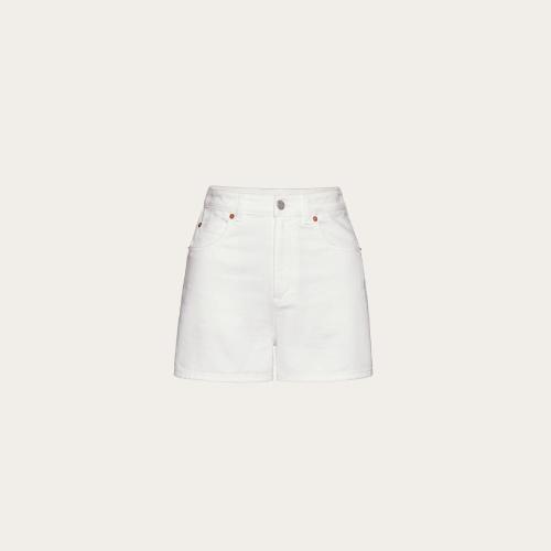  VALENTINO华伦天奴 22年秋冬 女士 半身裙 SHORT EN DENIM BLANC IMPRIMé Valentino Archive