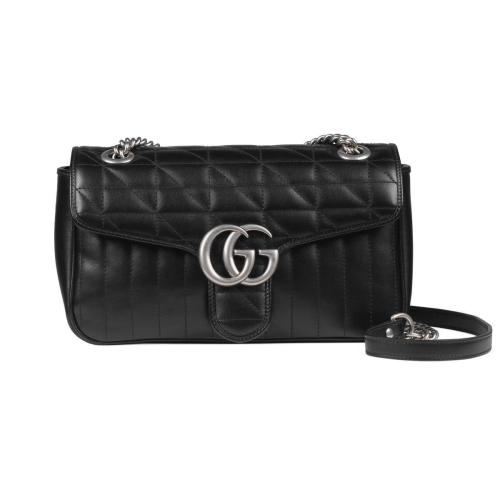  GUCCI古驰 22年秋冬 女士 GG Marmont系列小号肩背包 443497 UM8AN 1000