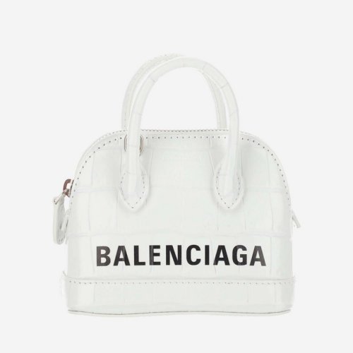 Balenciaga/巴黎世家 女士白色皮革手提单肩斜挎包 6397561LRP3-9060